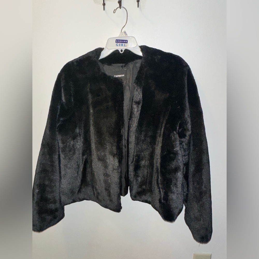 DISCONTINUED Express Faux-Fur Jacket